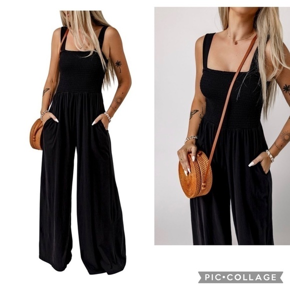 Black Jumper w/Wide T-Straps - Picture 3 of 6